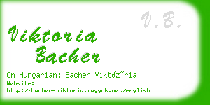 viktoria bacher business card